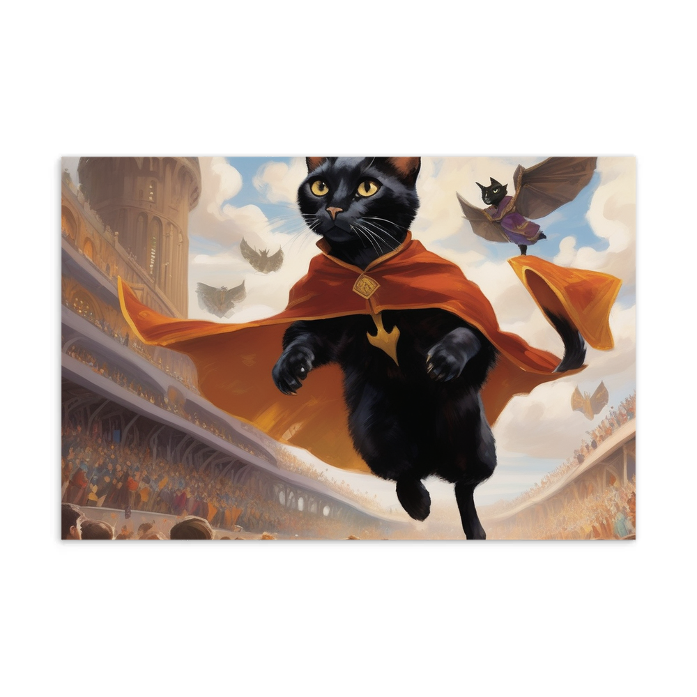 PugMug Custom Black Abyssinian Cat Postcard