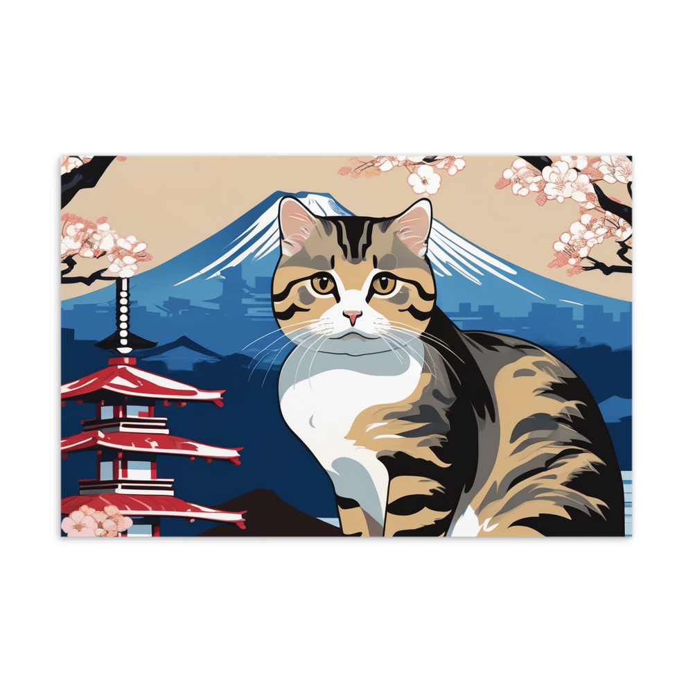 PugMug Custom Tabby Scottish Fold Cat Postcard