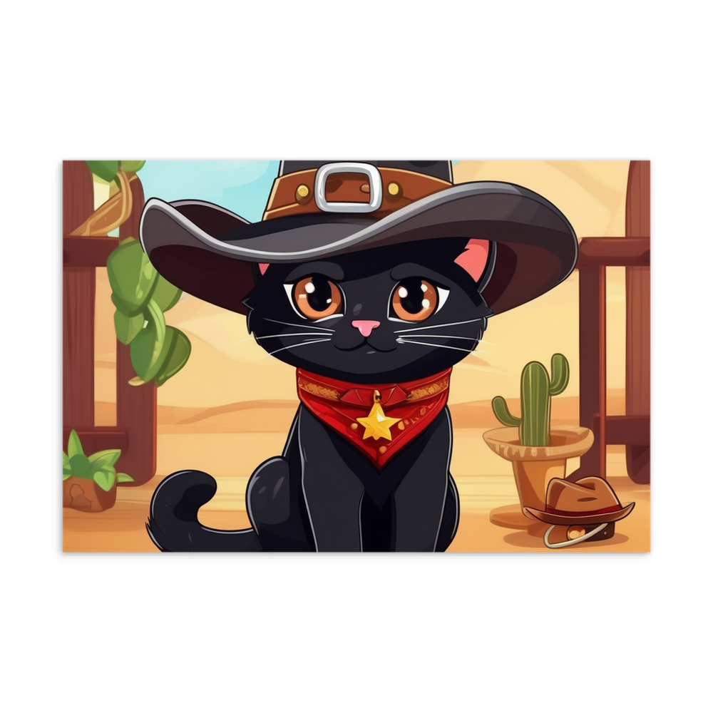 PugMug Custom Black Exotic Cat Postcard