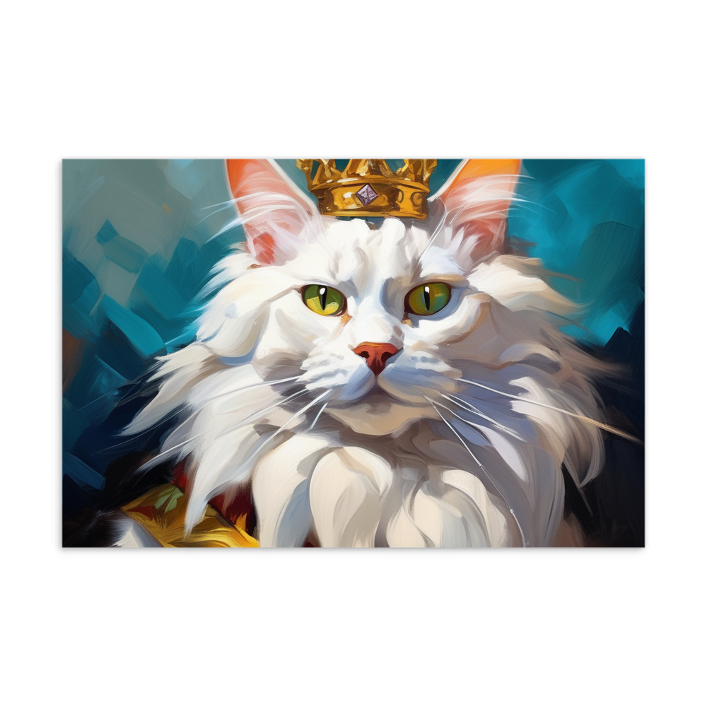 PugMug Custom White Maine Coon Cat Postcard
