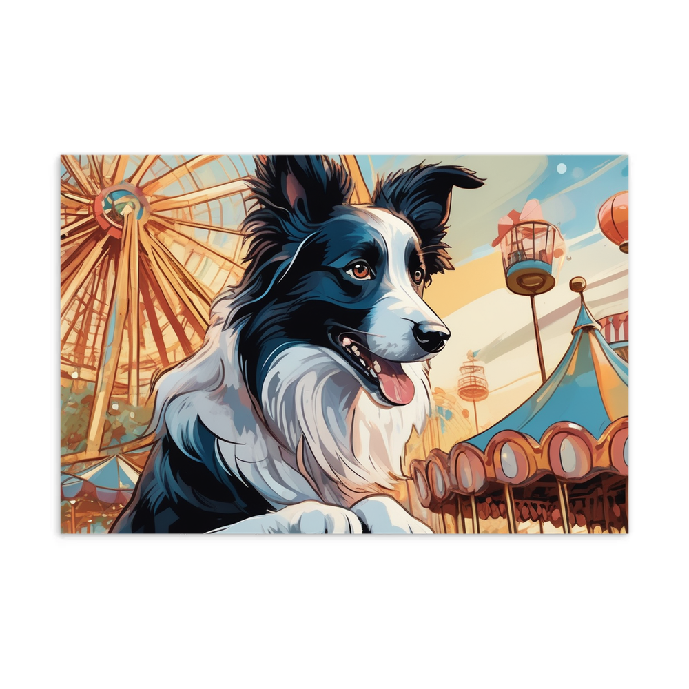PugMug Custom Border Collie Postcard