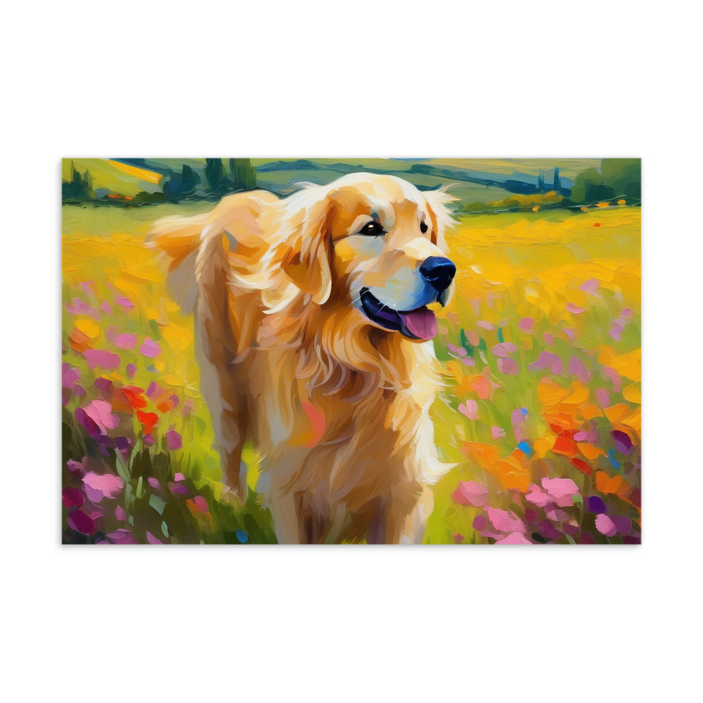 PugMug Custom Golden Retriever Postcard
