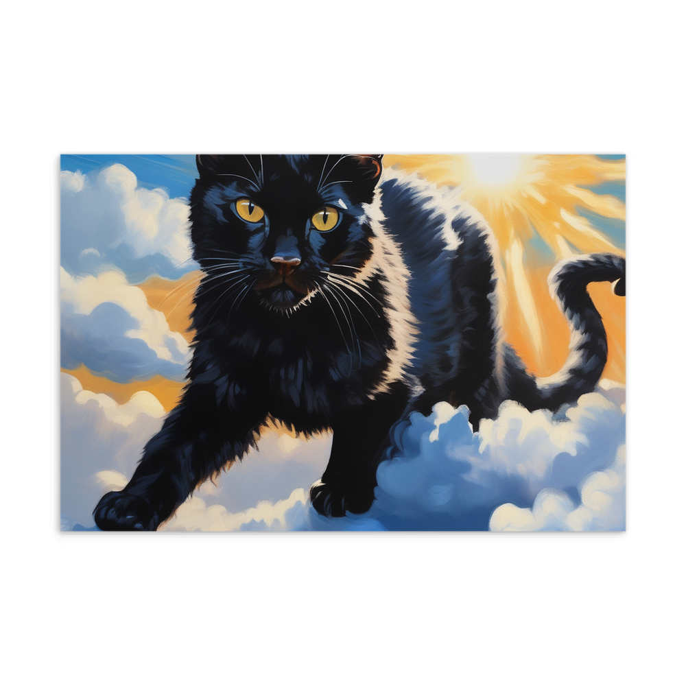 PugMug Custom Black Exotic Cat Postcard