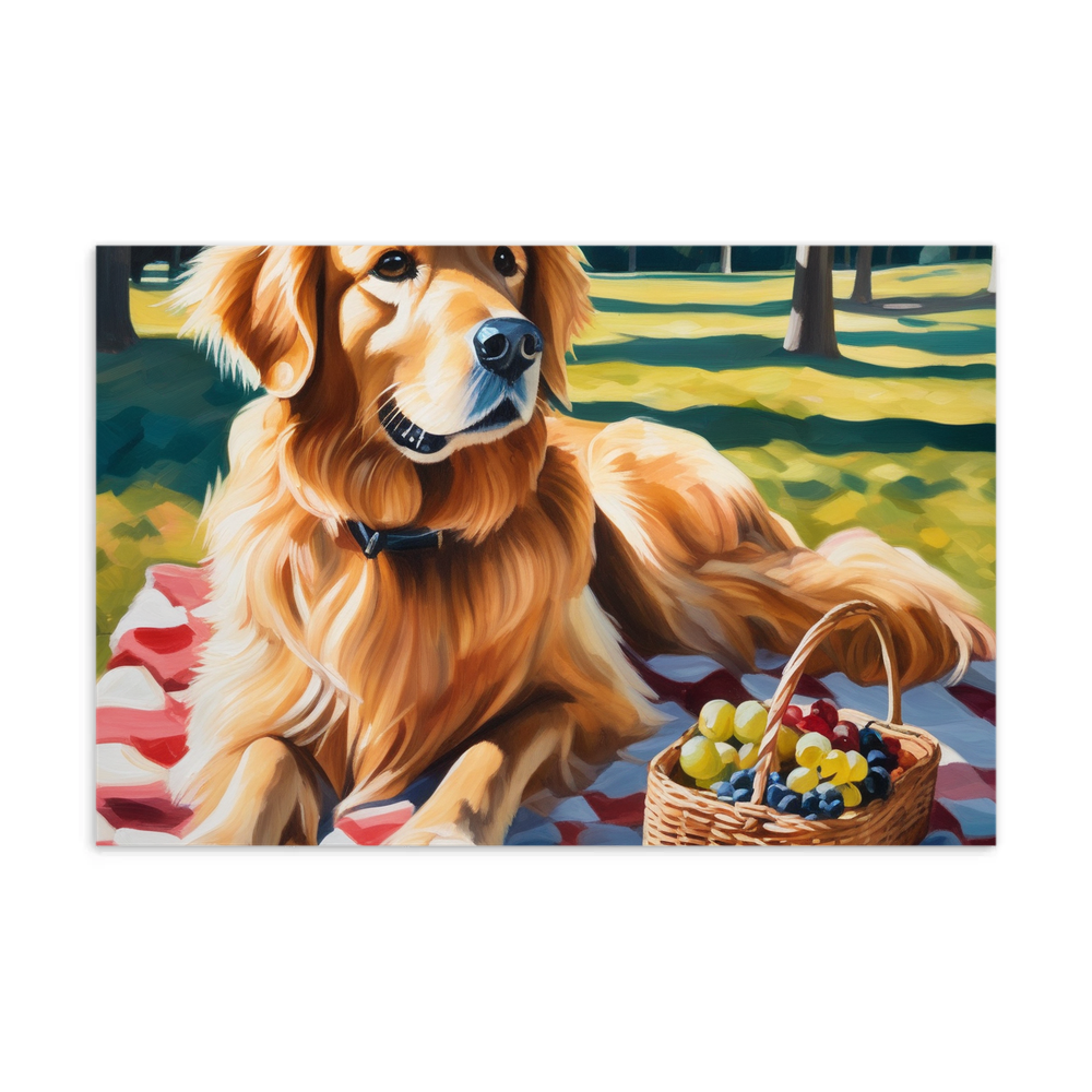 PugMug Custom Golden Retriever Postcard