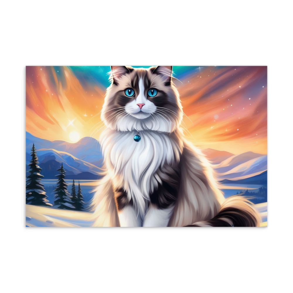 PugMug Custom Tabby Ragdoll Cat Postcard