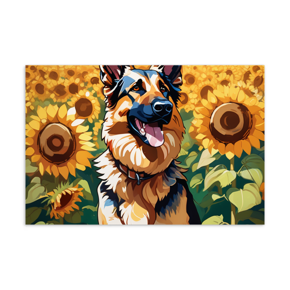 PugMug Custom German Shepherd Dog Postcard