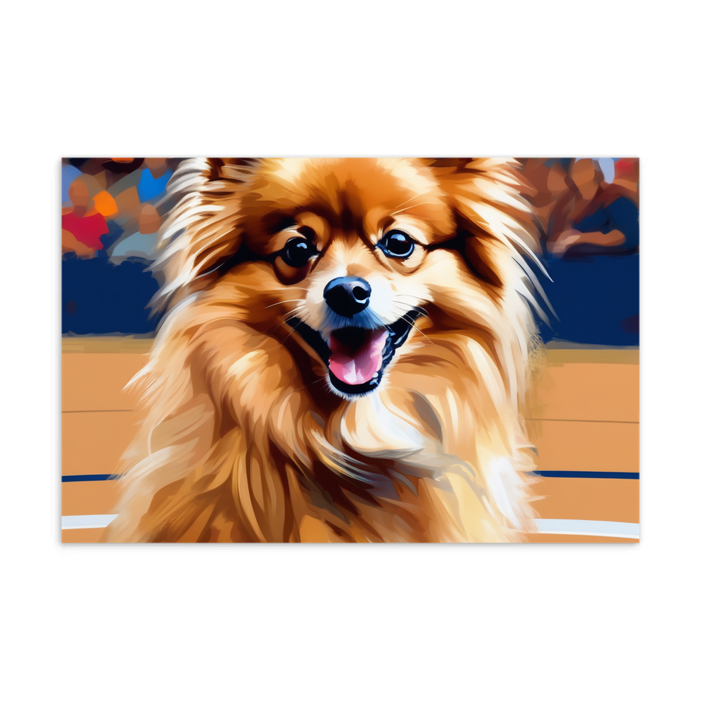 PugMug Custom Tan Pomeranian Postcard