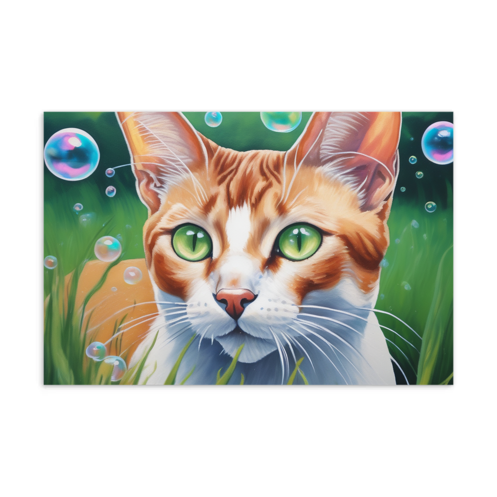 PugMug Custom White Abyssinian Cat Postcard