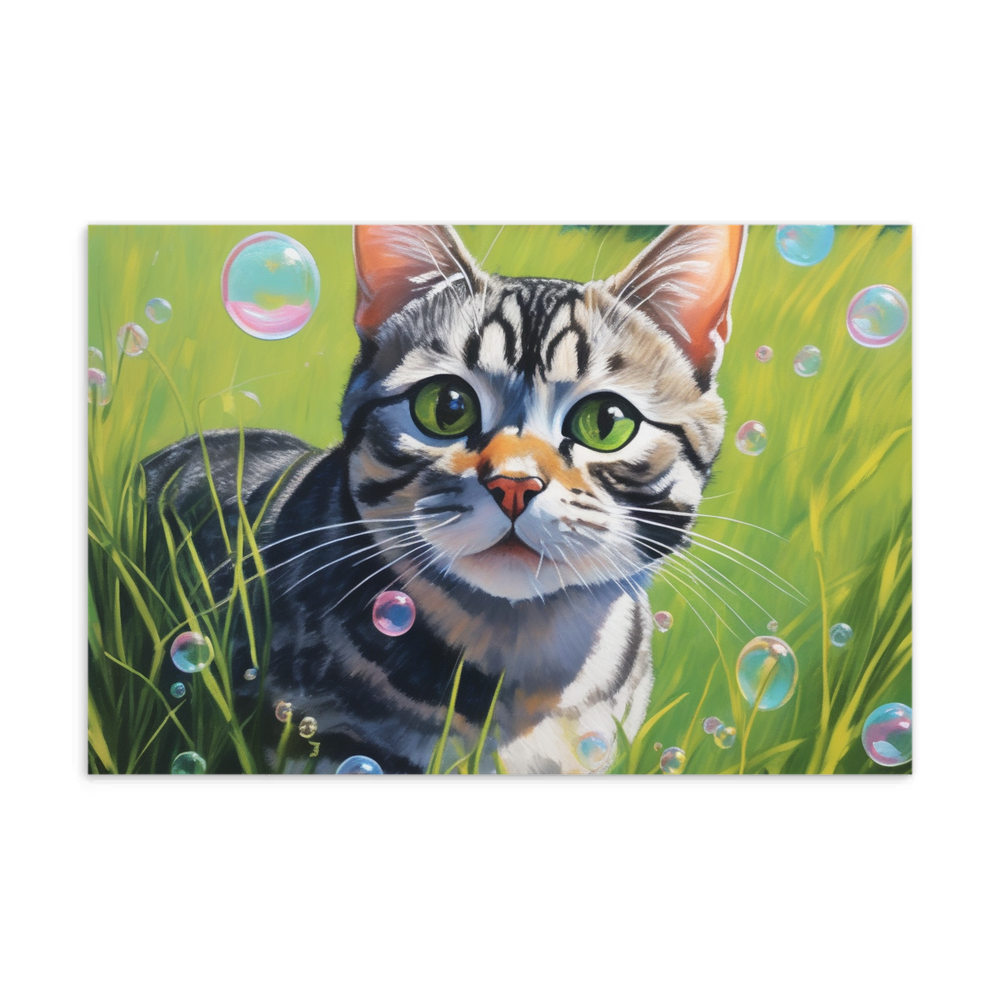PugMug Custom Tabby American Shorthair Cat Postcard