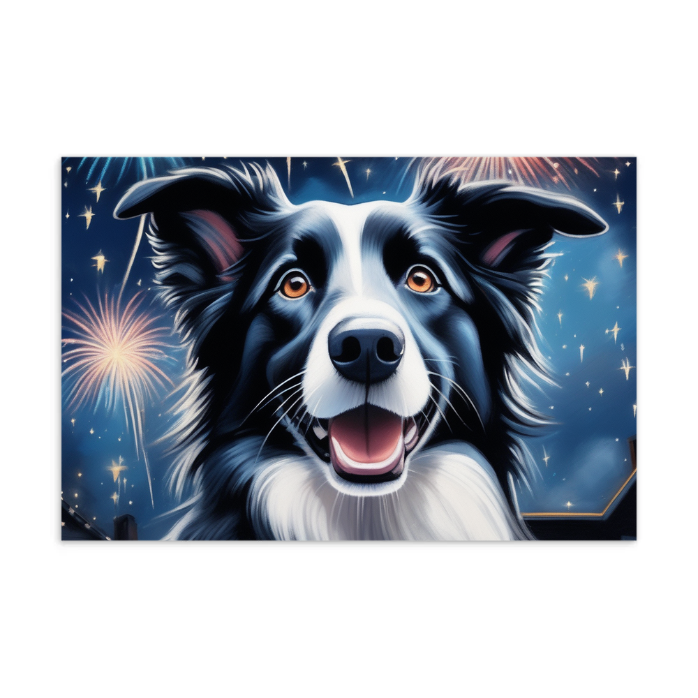 PugMug Custom Border Collie Postcard
