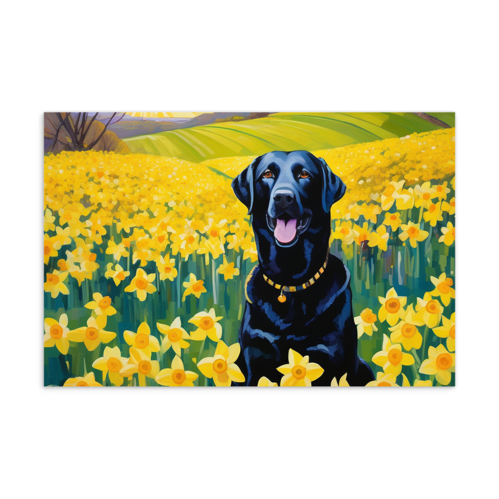 PugMug Custom Black Labrador Retriever Postcard