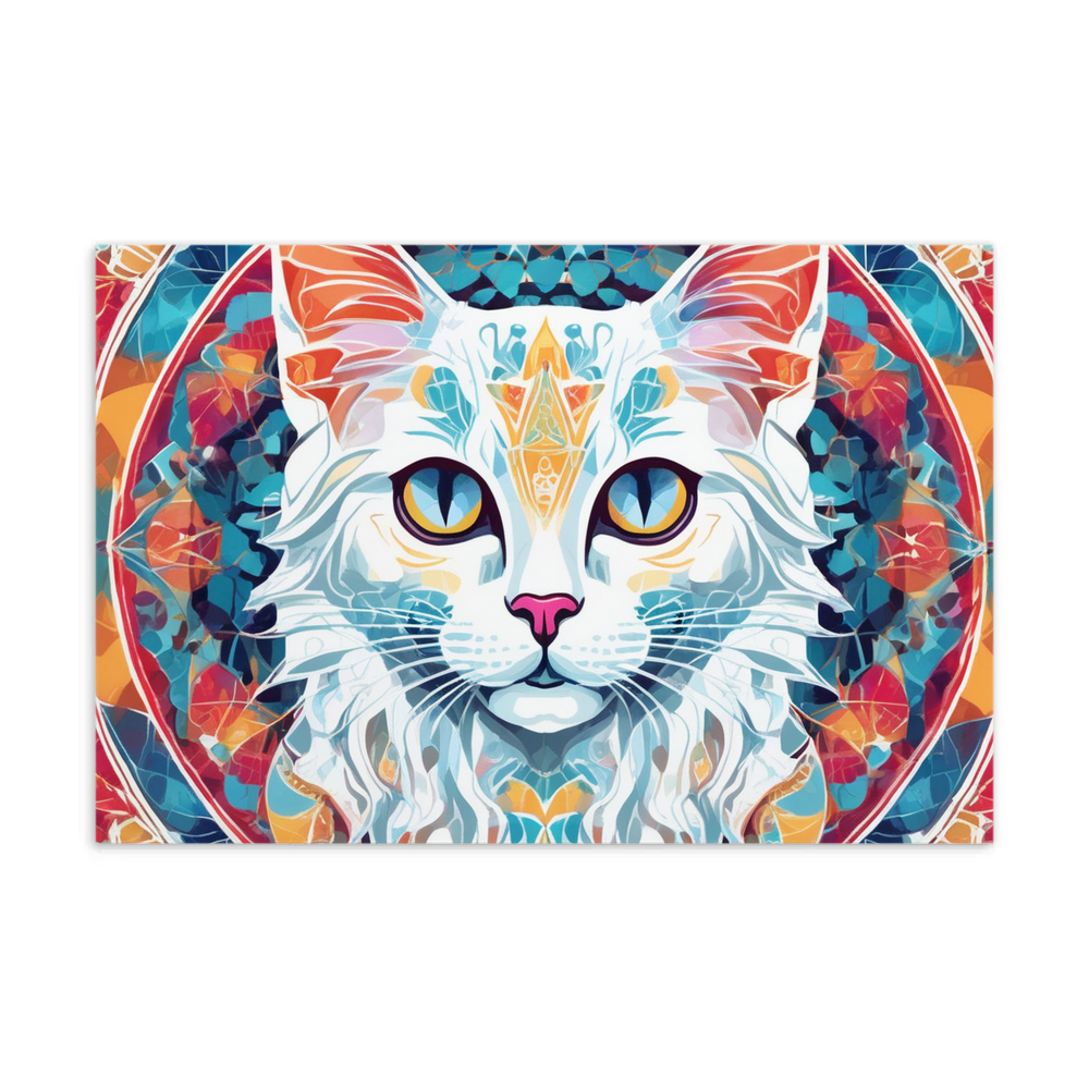 PugMug Custom White Companion Cat Postcard