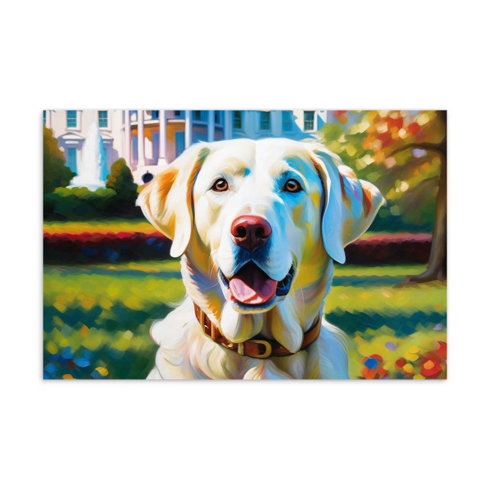 PugMug Custom White Labrador Retriever Postcard