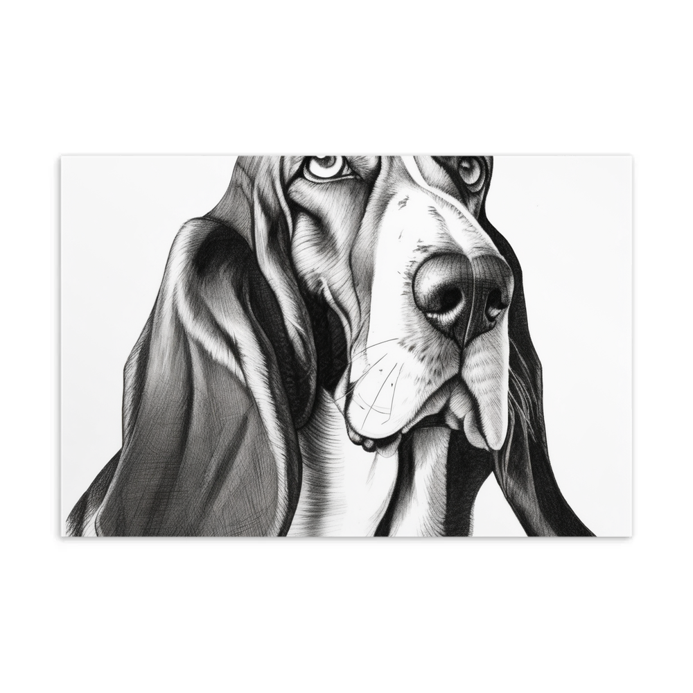PugMug Custom Basset Hound Postcard