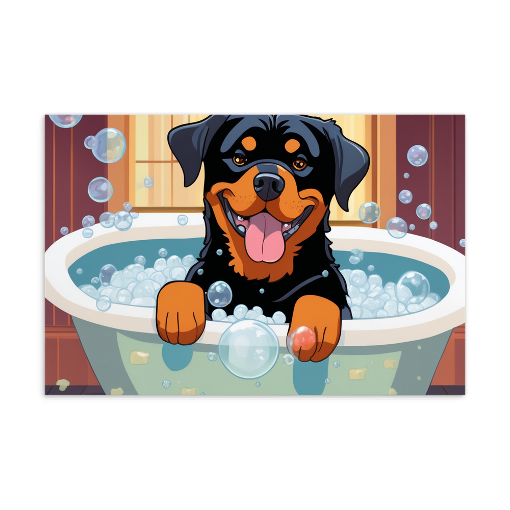 PugMug Custom Rottweiler Postcard
