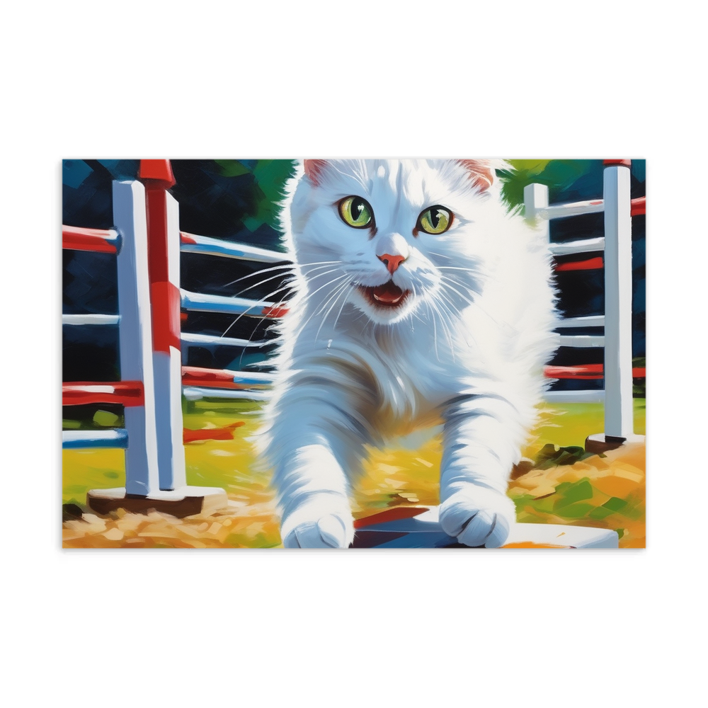 PugMug Custom White Companion Cat Postcard