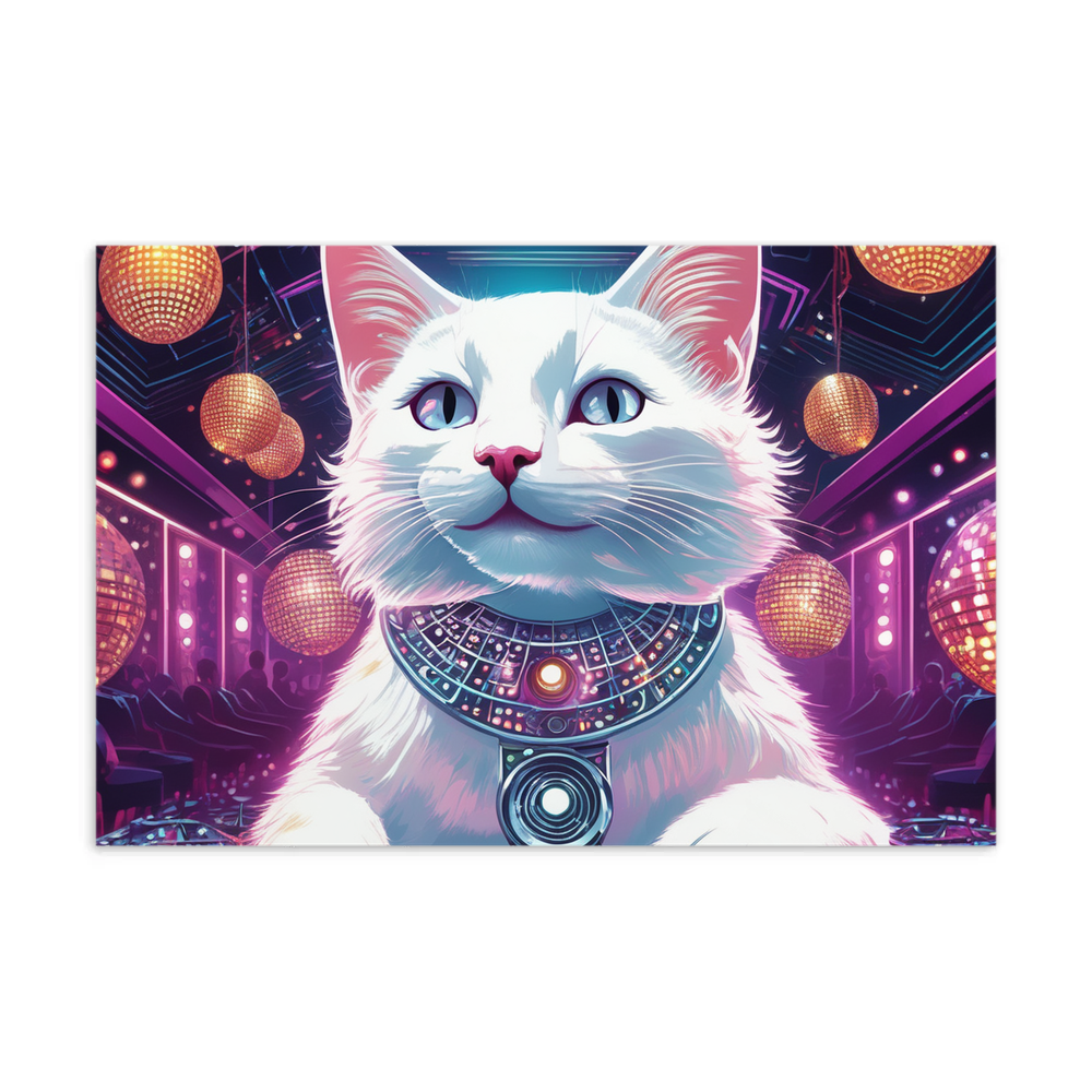 PugMug Custom White Companion Cat Postcard