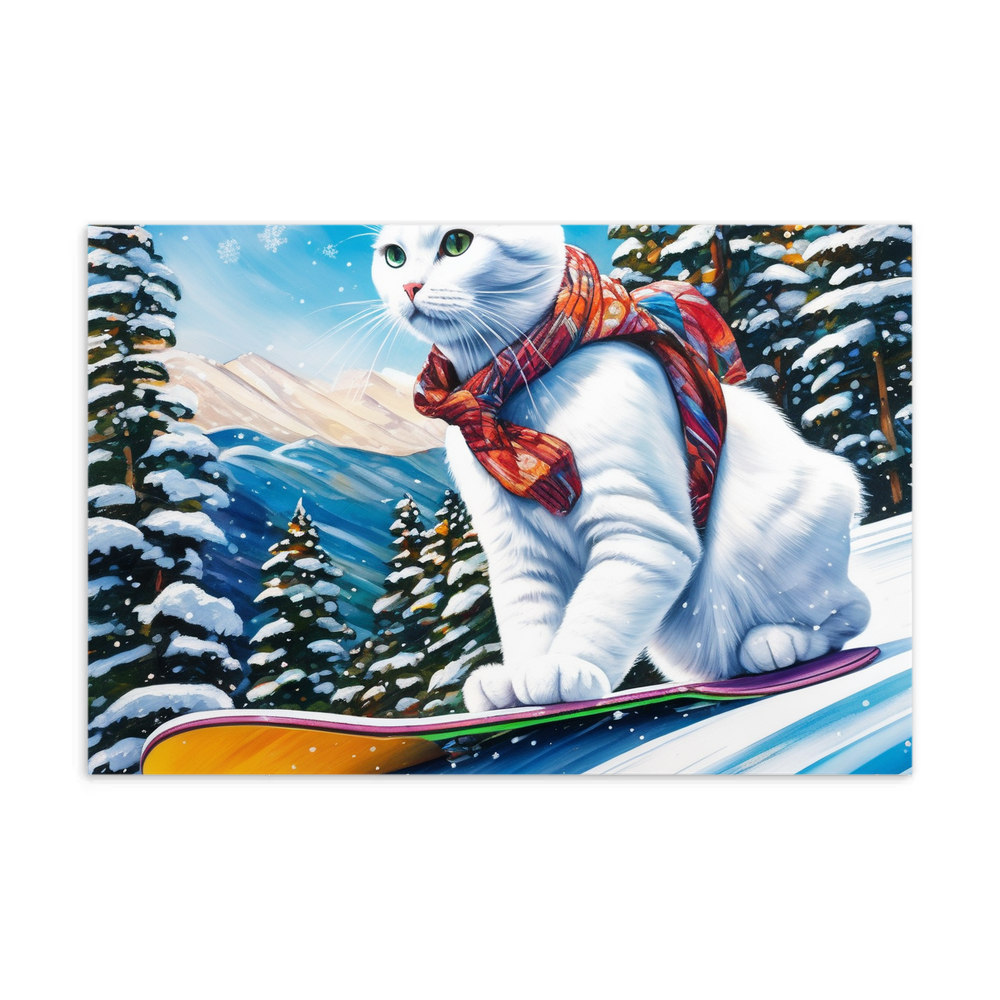 PugMug Custom White Companion Cat Postcard