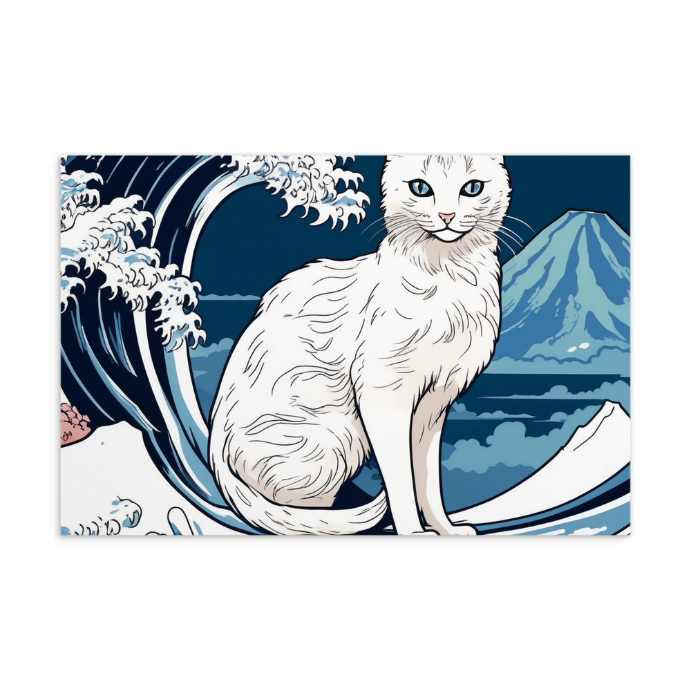 PugMug Custom White Companion Cat Postcard