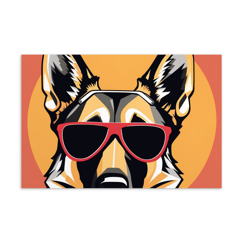 PugMug Custom German Shepherd Dog Postcard