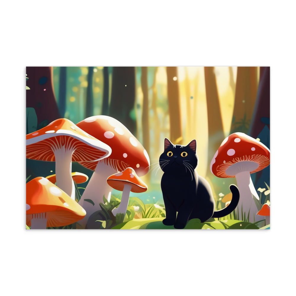 PugMug Custom Black British Shorthair Cat Postcard