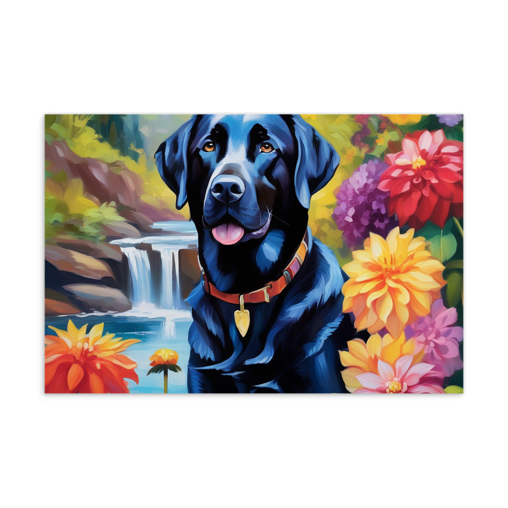 PugMug Custom Black Labrador Retriever Postcard