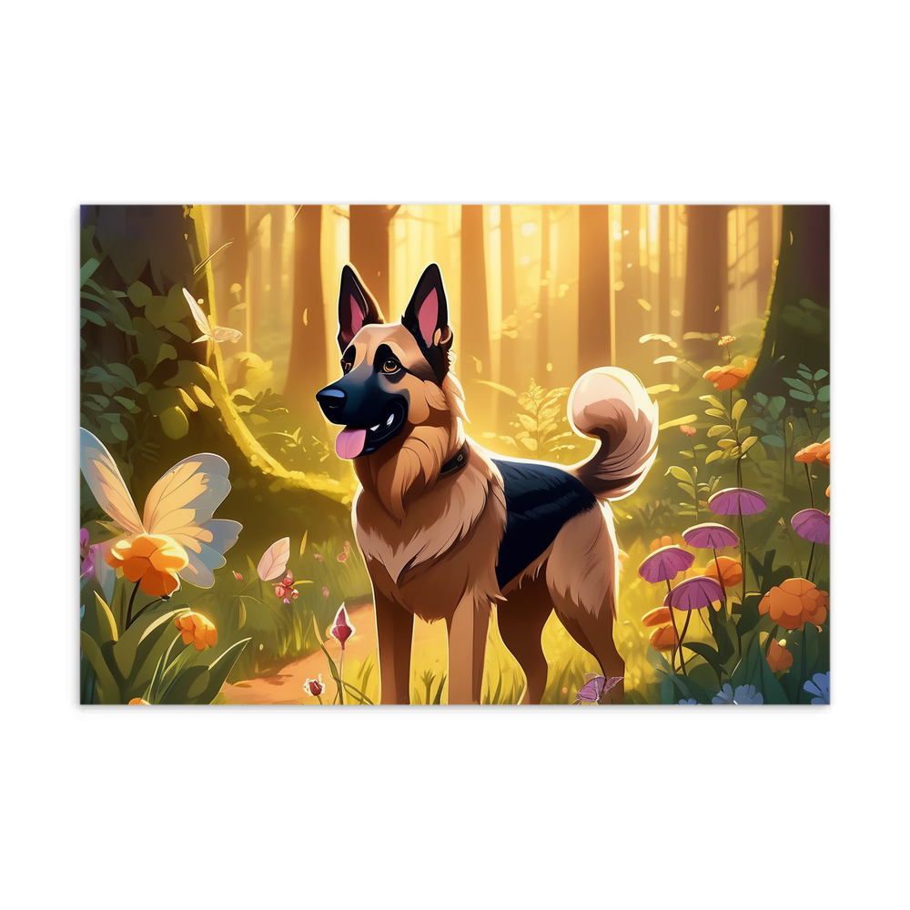 PugMug Custom German Shepherd Dog Postcard