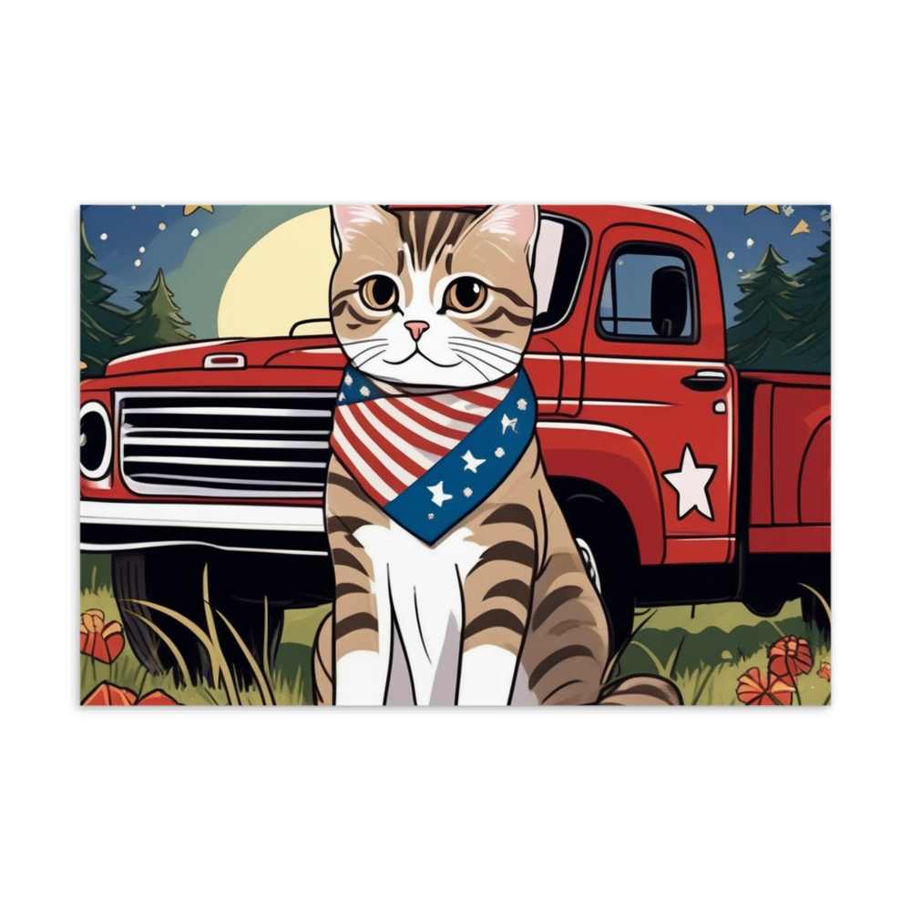 PugMug Custom Tabby Scottish Fold Cat Postcard