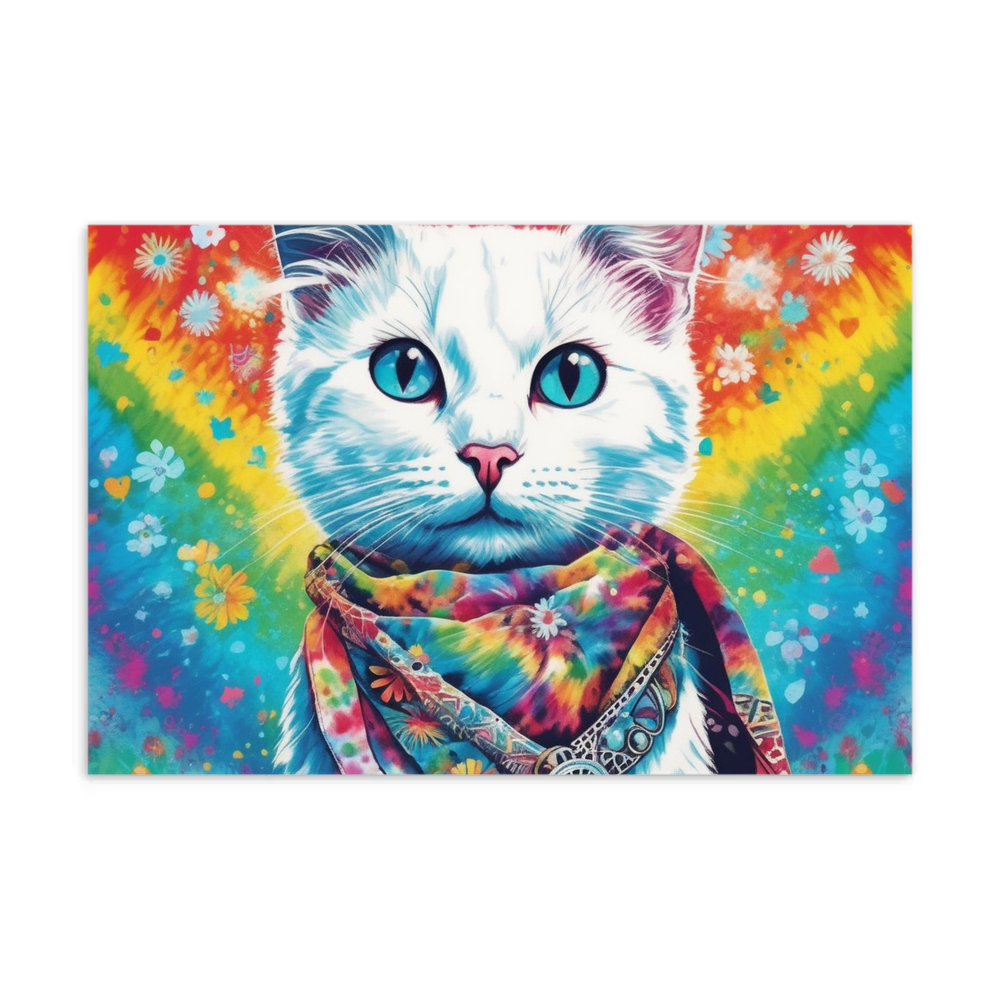 PugMug Custom White Companion Cat Postcard