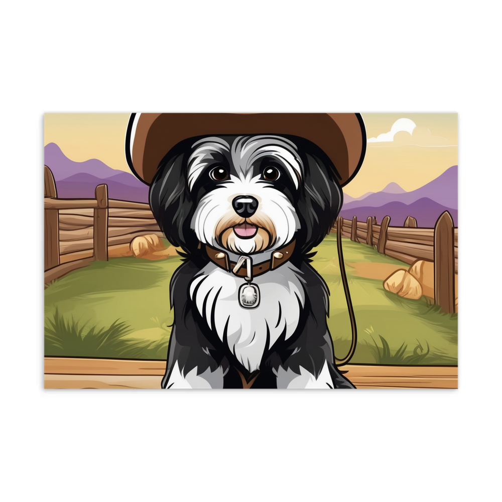 PugMug Custom Black-and-white Havanese Dog Postcard