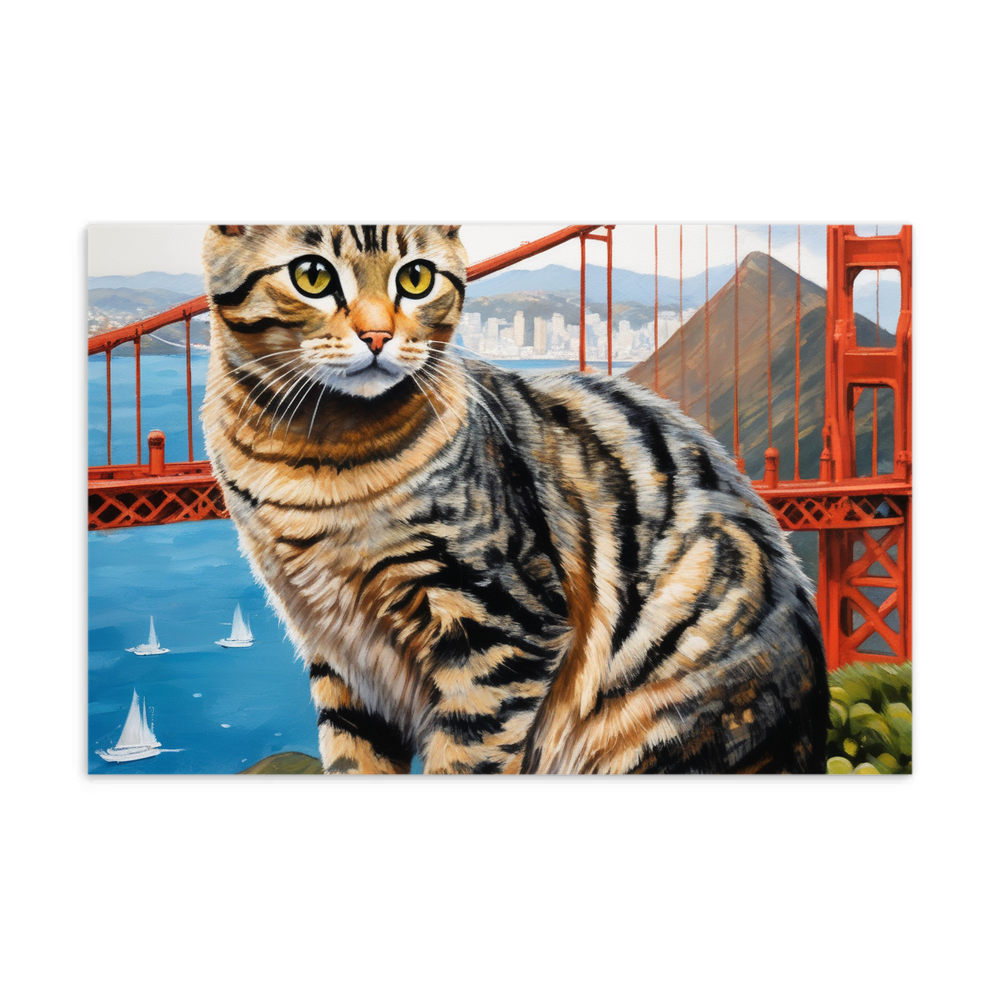 PugMug Custom Tabby American Shorthair Cat Postcard