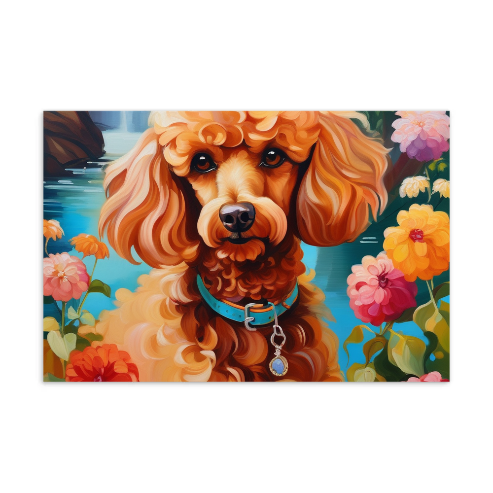 PugMug Custom Tan Poodle Postcard