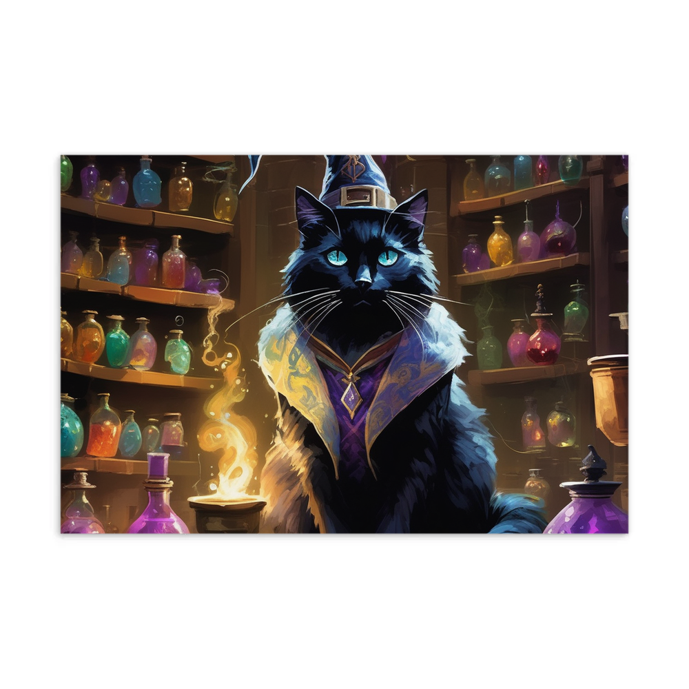 PugMug Custom Black Ragdoll Cat Postcard