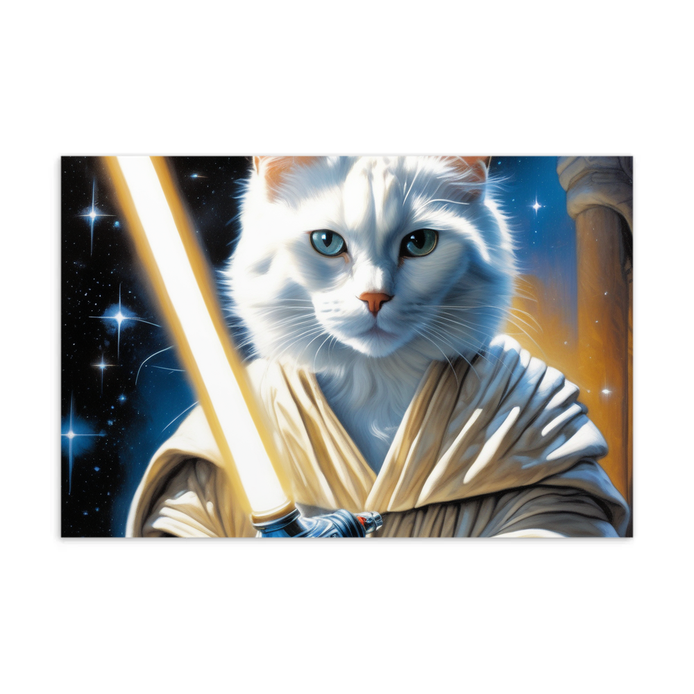 PugMug Custom White Companion Cat Postcard