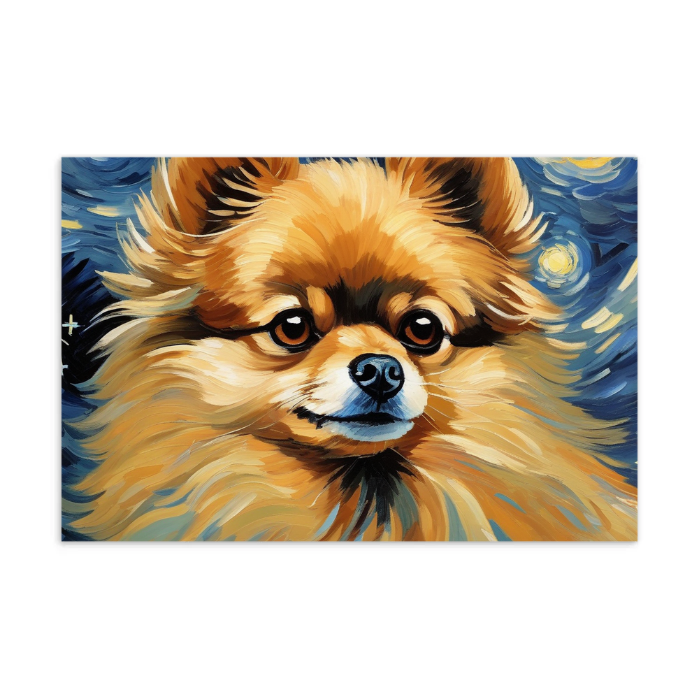 PugMug Custom Tan Pomeranian Postcard