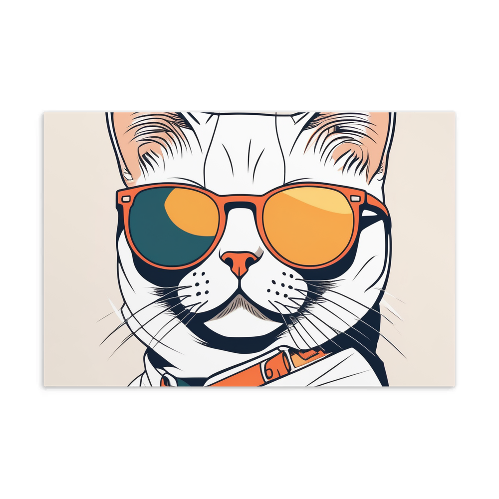 PugMug Custom White British Shorthair Cat Postcard