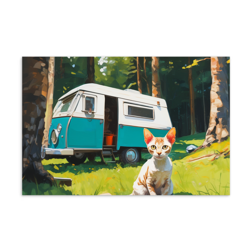 PugMug Custom Tabby Devon Rex Cat Postcard