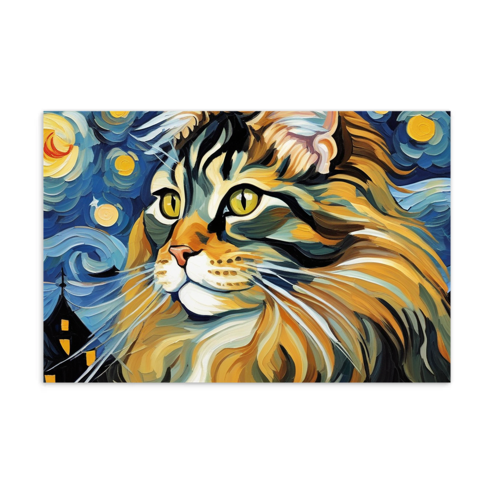 PugMug Custom Tabby Maine Coon Cat Postcard
