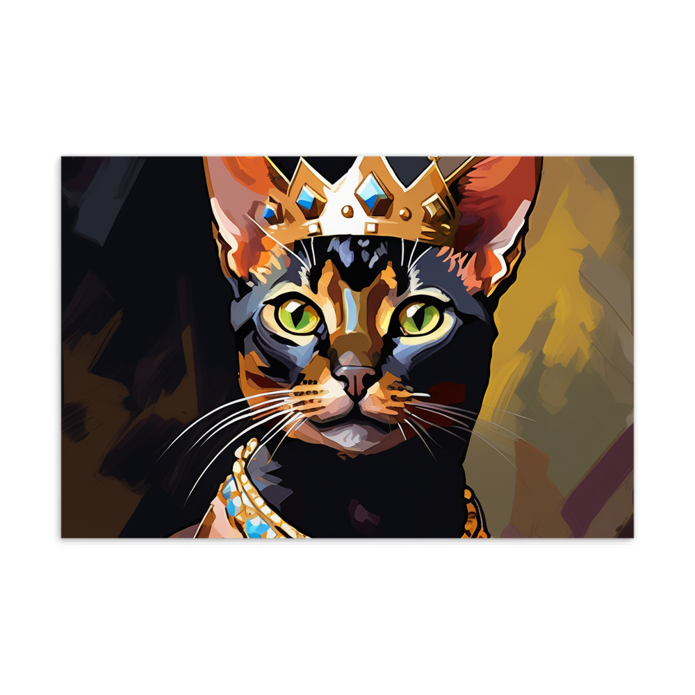 PugMug Custom Black Abyssinian Cat Postcard