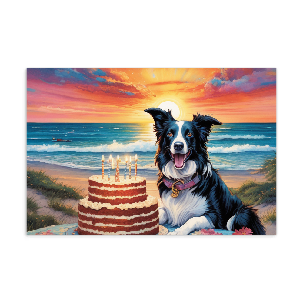 PugMug Custom Border Collie Postcard