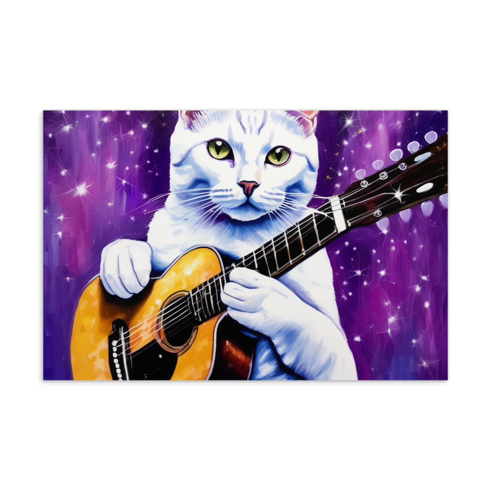 PugMug Custom White American Shorthair Cat Postcard