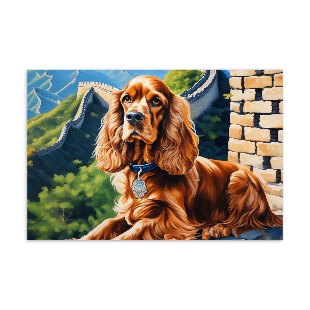 PugMug Custom English Cocker Spaniel Postcard