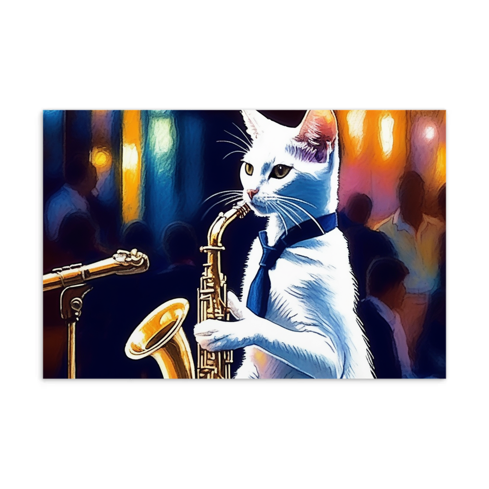 PugMug Custom White Abyssinian Cat Postcard