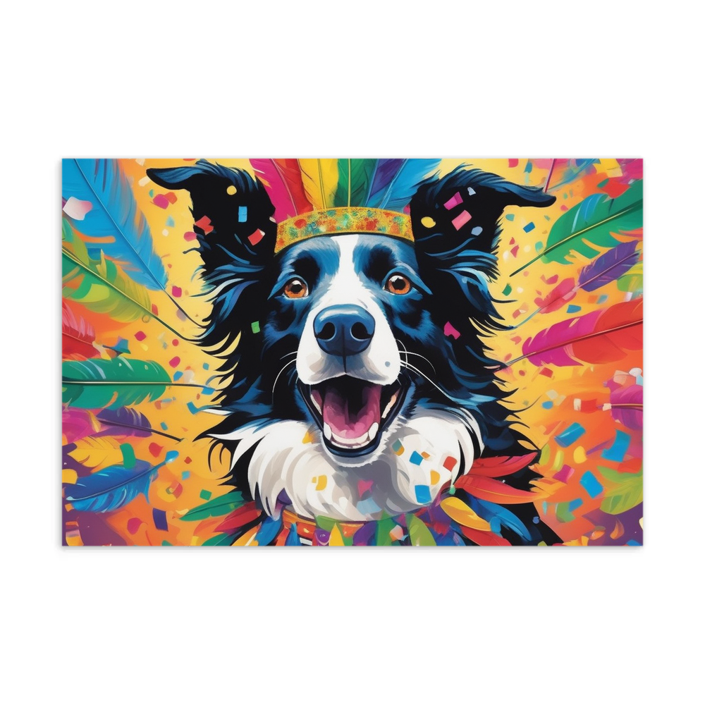 PugMug Custom Border Collie Postcard