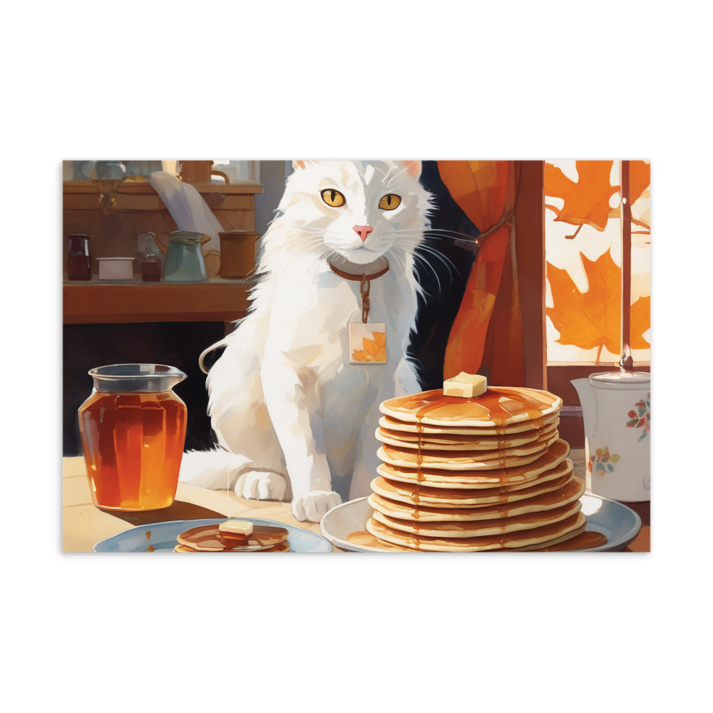 PugMug Custom White Companion Cat Postcard