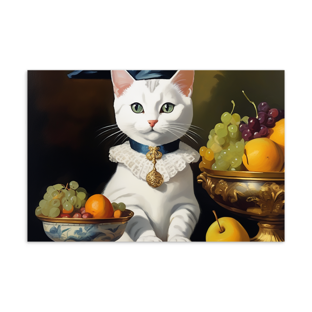 PugMug Custom White American Shorthair Cat Postcard