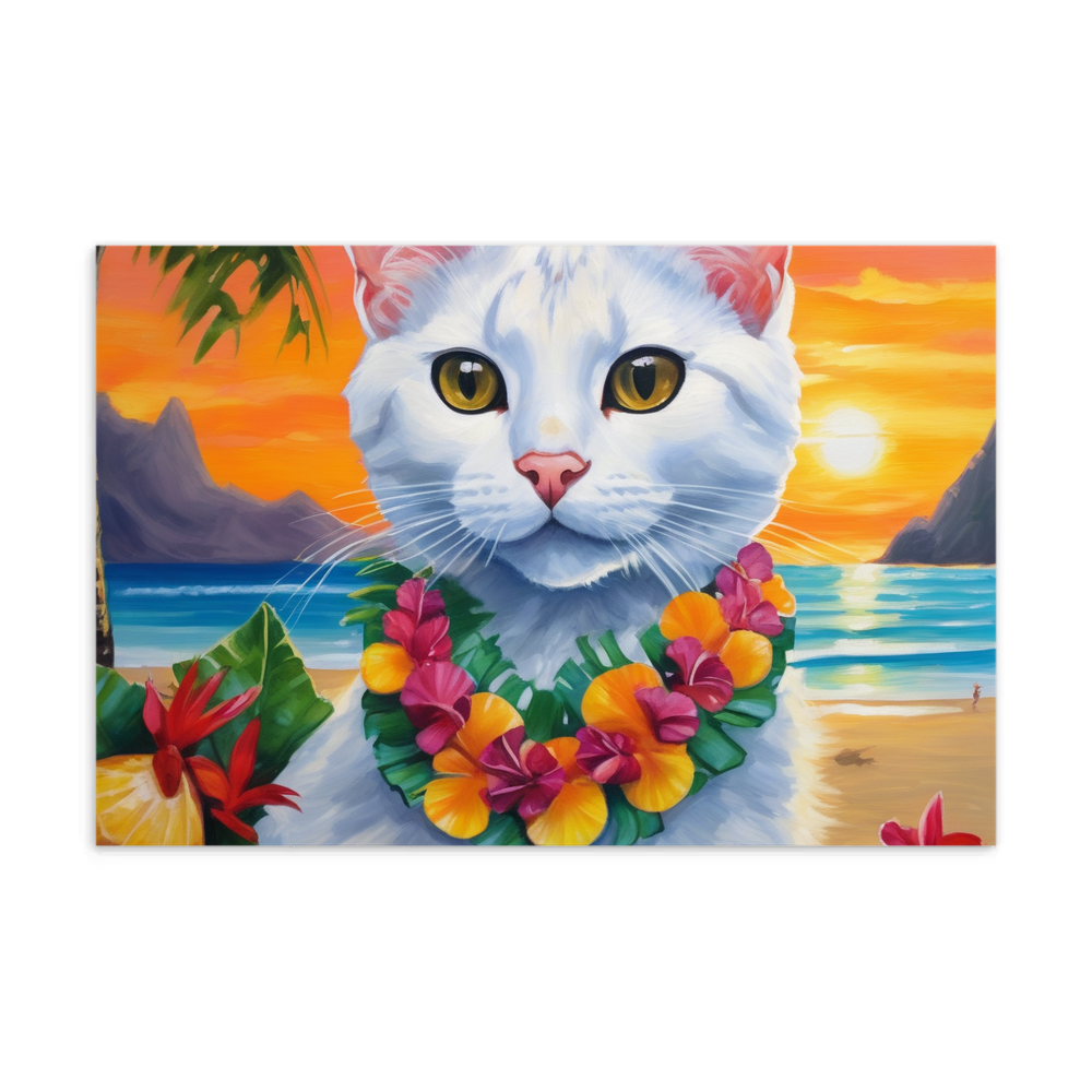 PugMug Custom White Exotic Cat Postcard