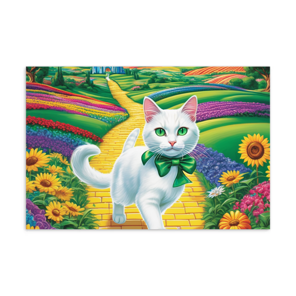 PugMug Custom White Companion Cat Postcard