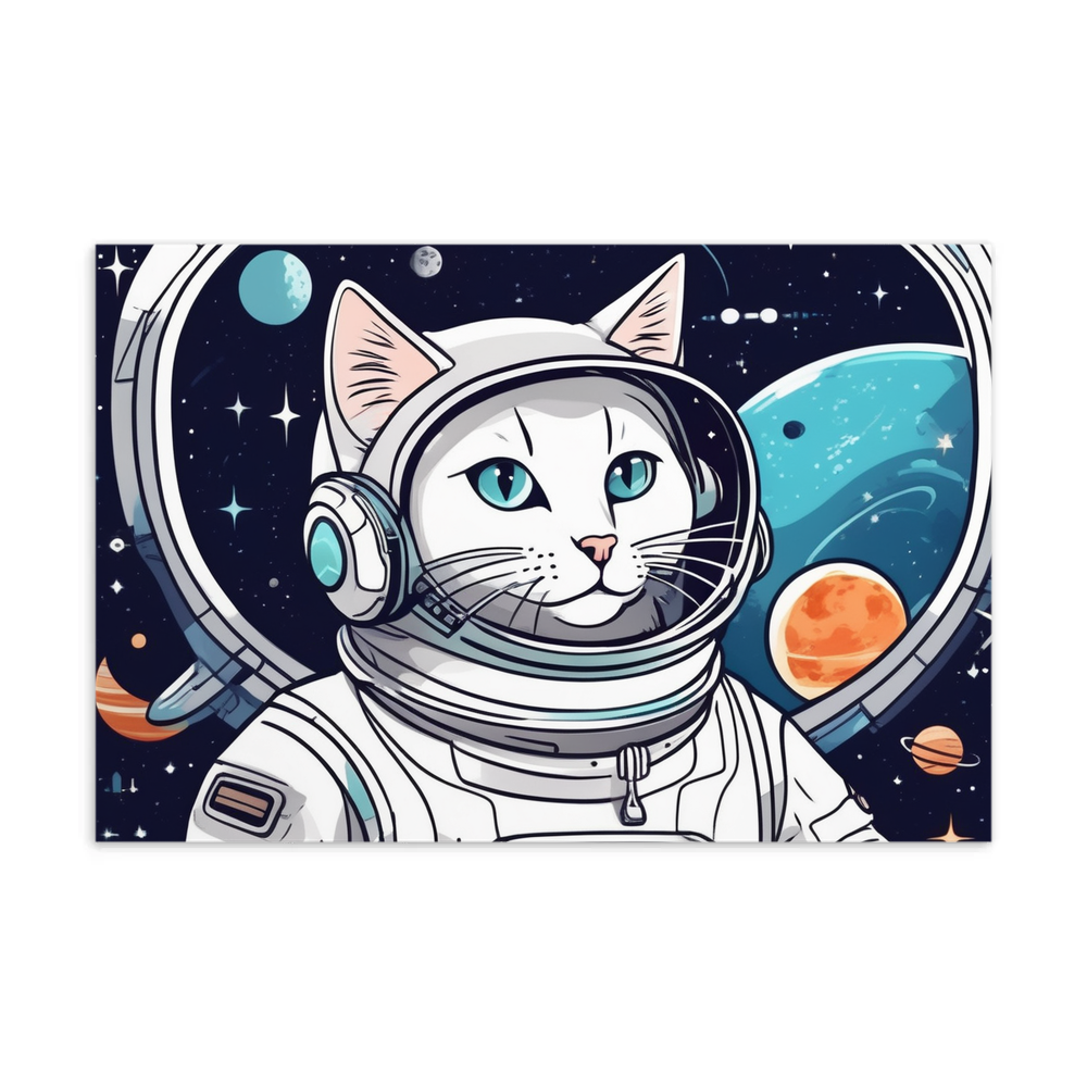 PugMug Custom White Companion Cat Postcard