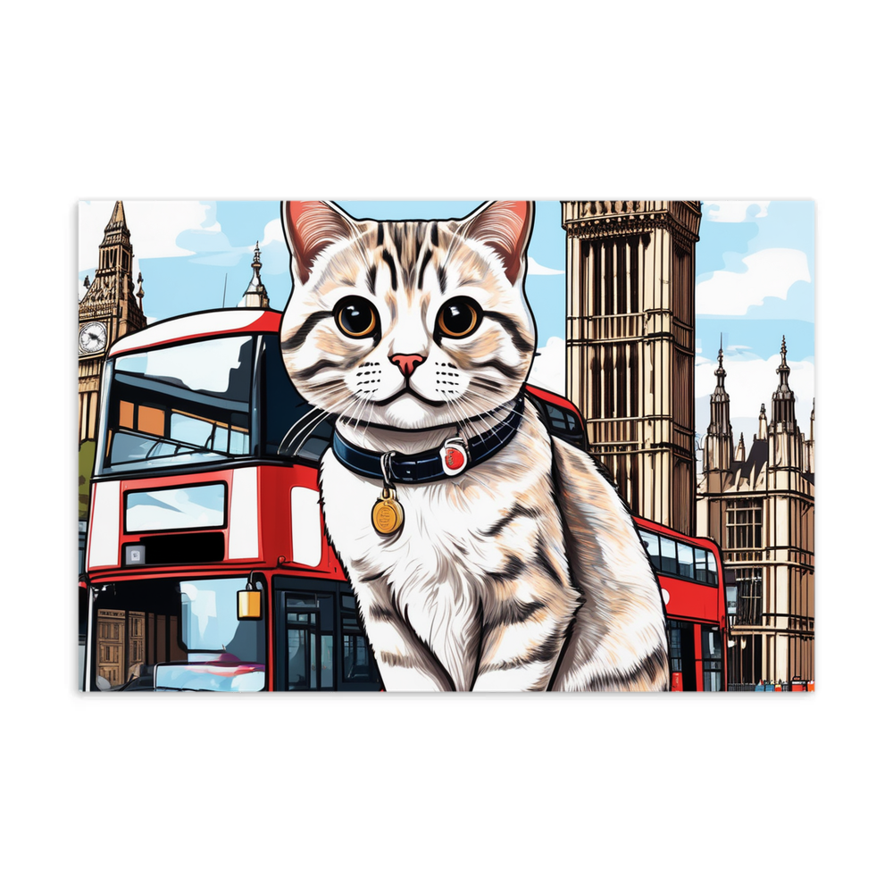 PugMug Custom Tabby Scottish Fold Cat Postcard